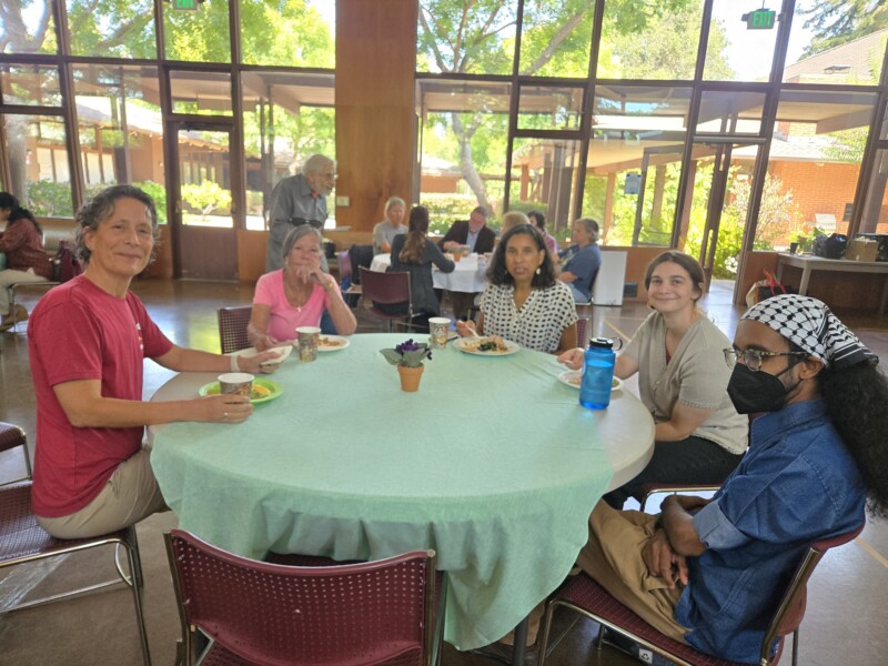 Photo from 8/13 sustainability meal feature speaker and guests
